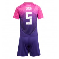 Maglia Calcio Germania Pascal Gross #5 Seconda Divisa Bambino Europei 2024 Manica Corta (+ pantaloncini)